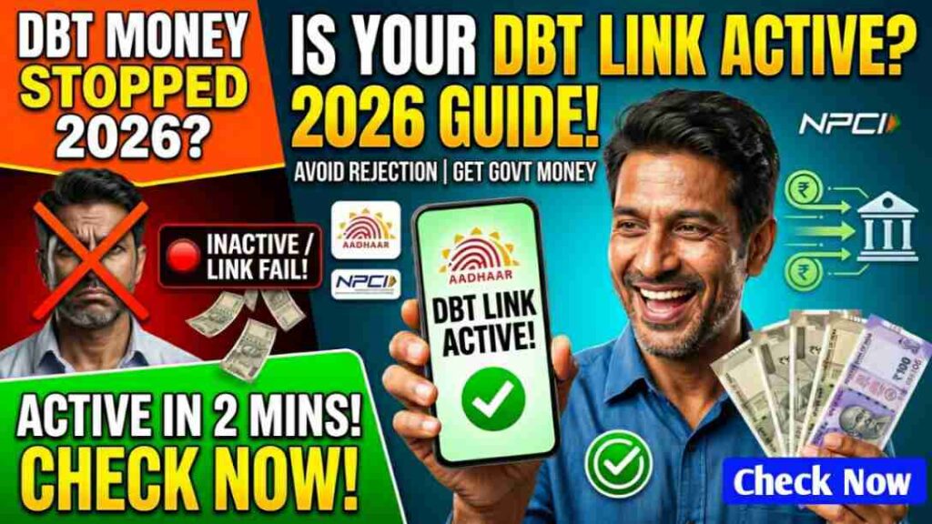 NPCI DBT Link Status Check