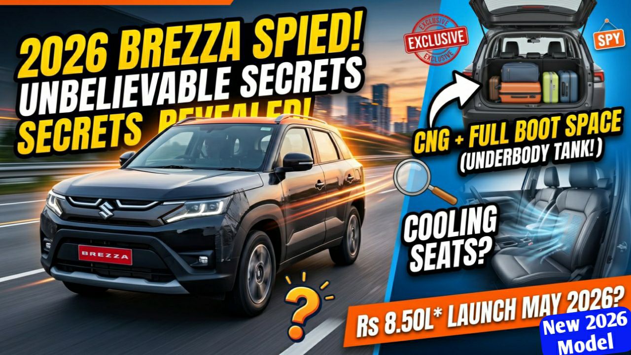 Maruti Brezza Facelift Spied 2026