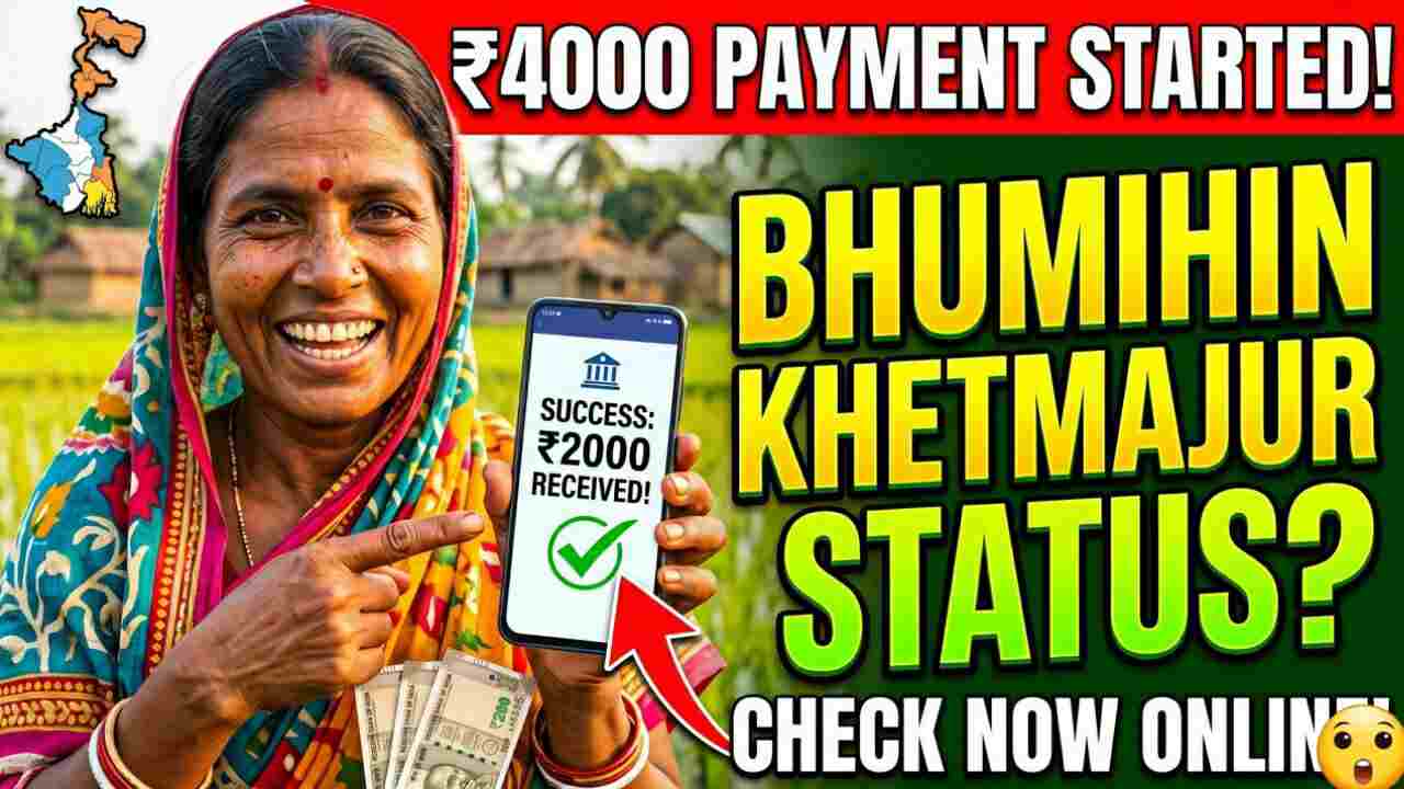 West Bengal Bhumihin Khetmajur Payment Status 2026